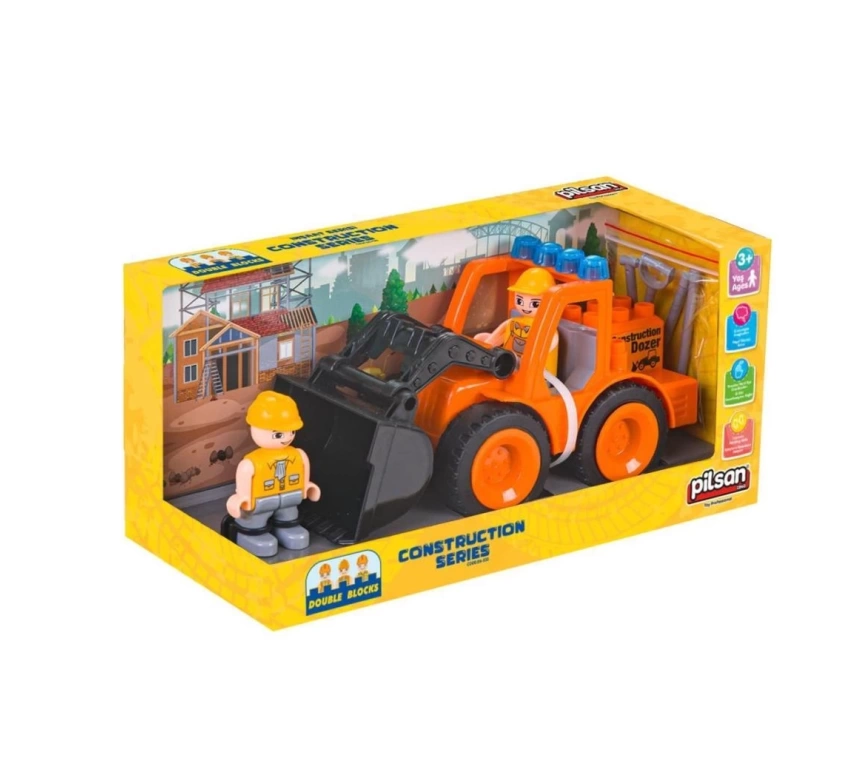 Nessiworld 06 533 Double Blocks İş Makineleri Serisi -Pilsan Oyuncak