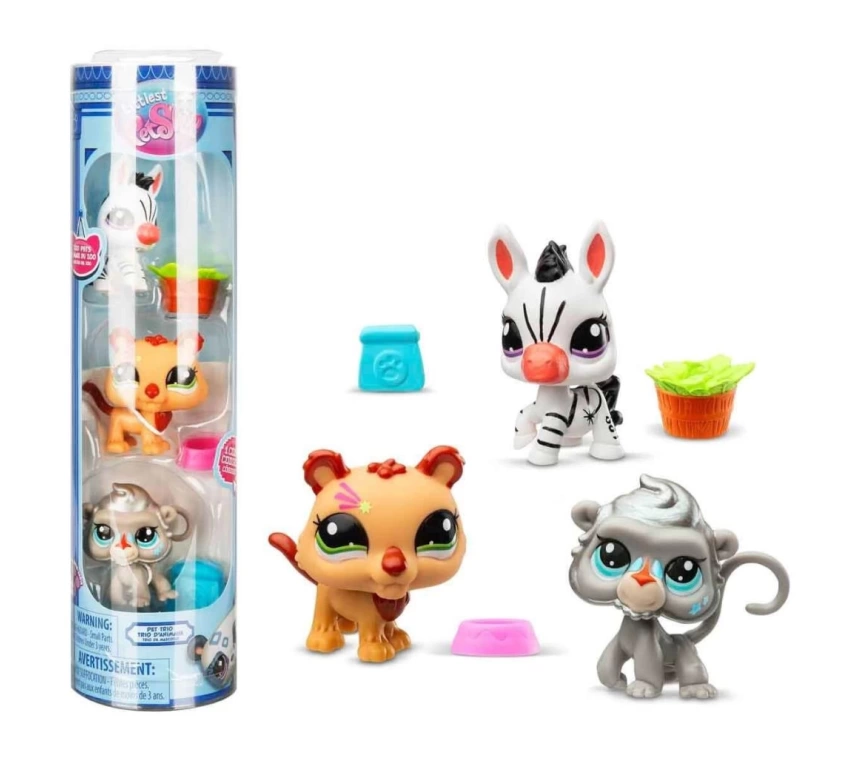 Nessiworld 0621 Littlest Pet Shop Minişler 3’lü Figür Seti S2