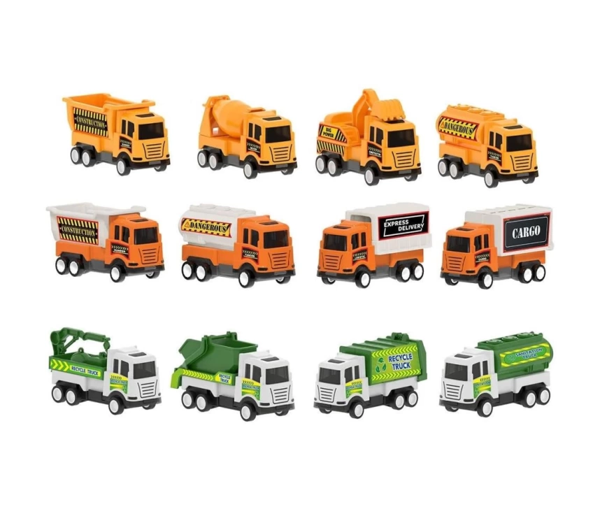 Nessiworld  07 628 Pilsan Çek Bırak Mini Kamyonlar İş Serisi (Adet)