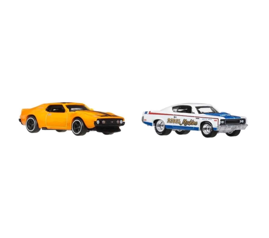 Nessiworld 1:64 Hot Wheels Premium Car Culture 2li 71 Amc Javelin Ve Amc Rebel Machine