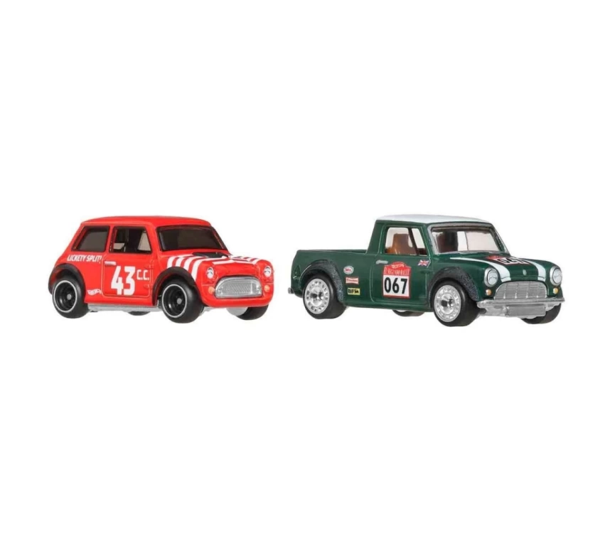 Nessiworld 1:64 Hot Wheels Premium Car Culture 2li Morris Mini Ve 67 Austin Mini Pickup