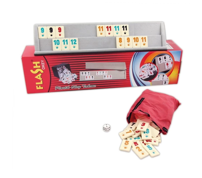Nessiworld   1010129 Flash Plastik Okey Takımı ,Star okey