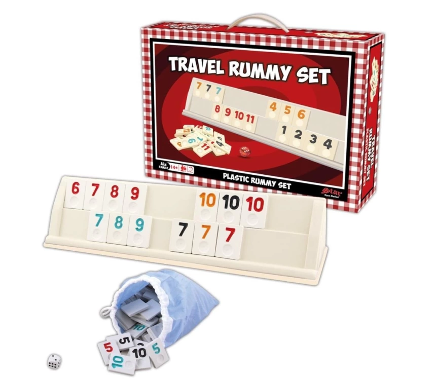Nessiworld 1010402 Travel Rummy Set ,Star okey