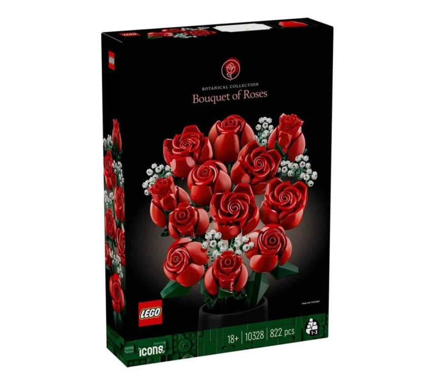 Nessiworld 10328 LEGO® icons Botanical Collection - Gül Buketi 822 parça +18 yaş
