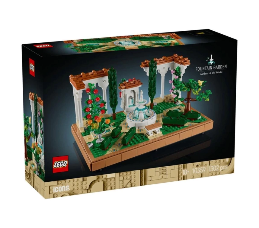 Nessiworld 10359 Lego icons Çeşmeli Bahçe - Fountain Garden 1302 parça +18 yaş