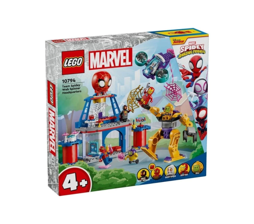 Nessiworld 10794 Lego Marvel Spidey - Spidey Takımı Ağ Örücü Karargahı 193 parça +4 yaş