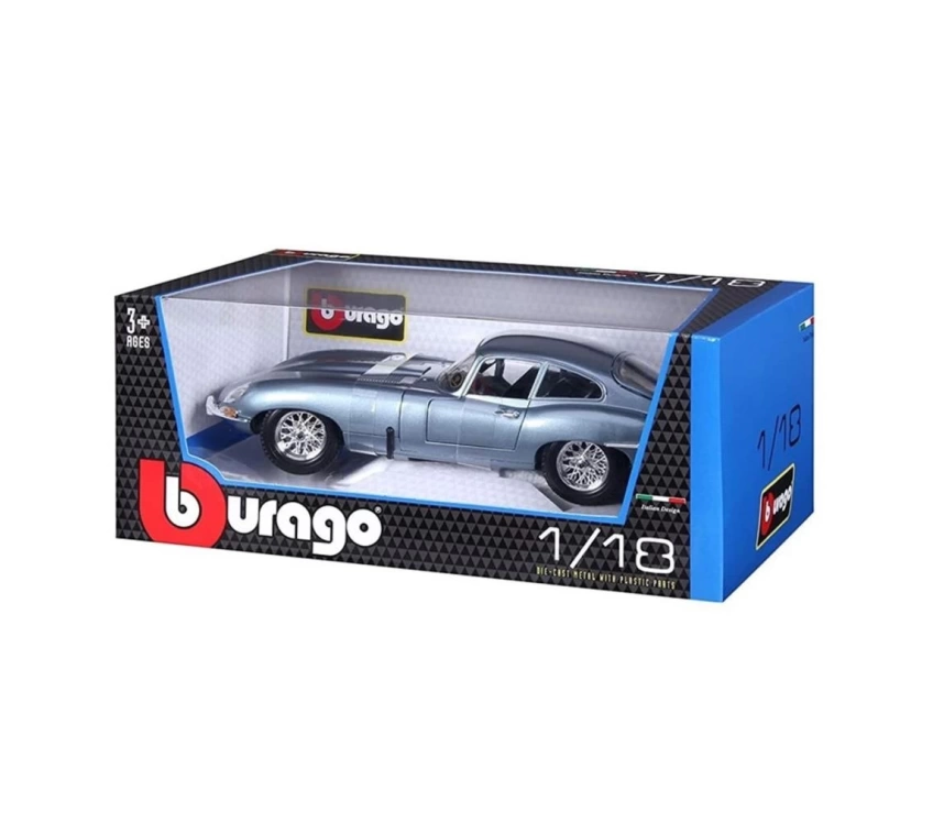 Nessiworld 12044 Burago 1:18 Jaguar E-Type Coupe Model Araba