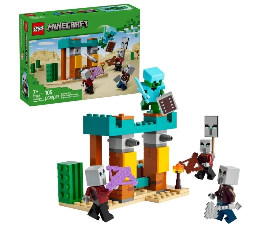 Nessiworld 21267 Lego Minecraft The Illager Çöl Devriyesi 105 parça +7 yaş