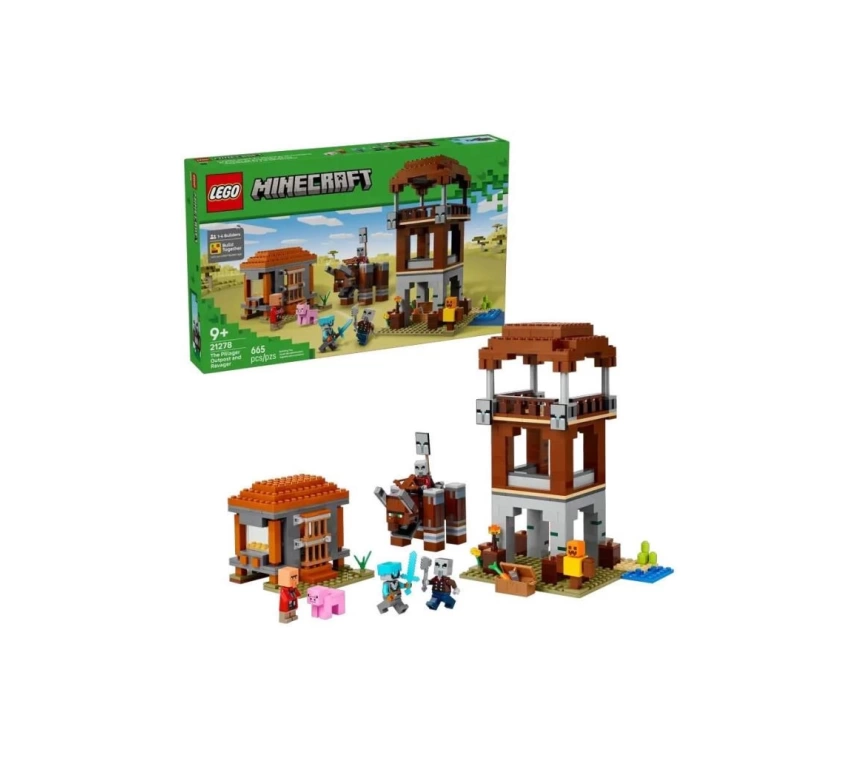 Nessiworld 21278 Lego Minecraft Pillager Karakolu ve Ravager 665 parça +9 yaş