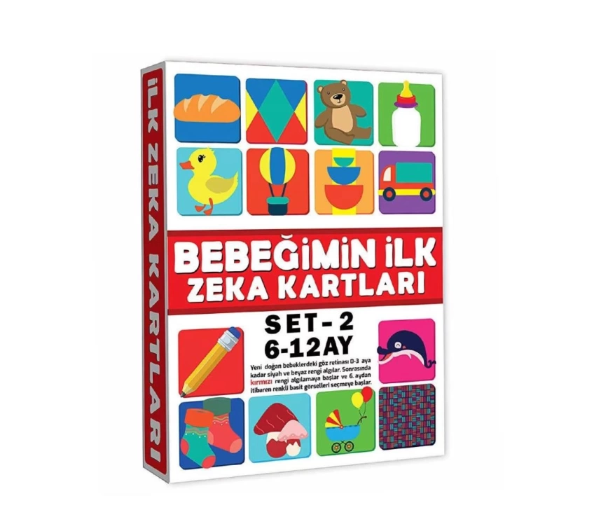 Nessiworld 2205 Eğitici Kartlar 6-12 Ay Zeka Kartları -Dıytoys