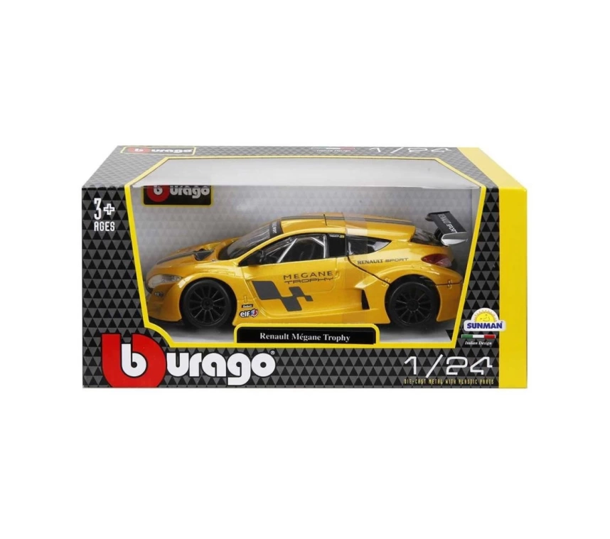 Nessiworld 22115 Burago 1:24 Renault Megane Trophy Model Araba -Sunman