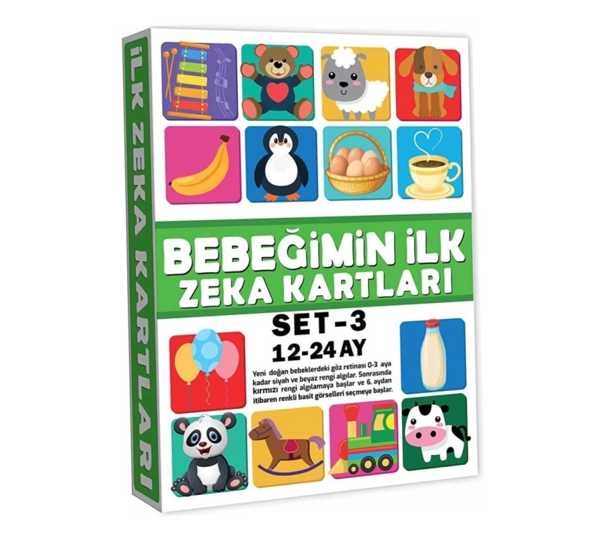 Nessiworld 2212 Eğitici Kartlar 12-24 Ay Zeka Kartları  -Dıytoys