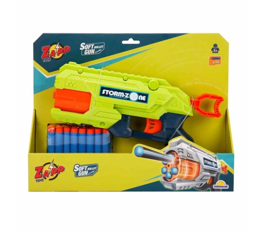 Nessiworld 2713 Zapp 16 Mermili Sünger Dart Atan Silah