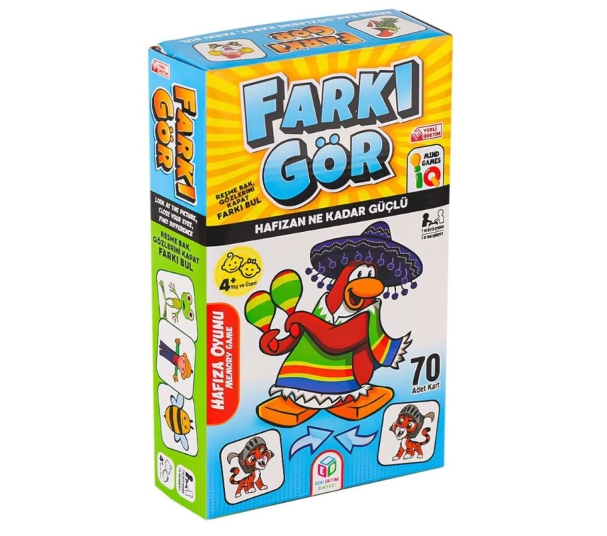 Nessiworld 2846-728 Farkı Gör Hafıza Oyunu -Hobi Oyuncak