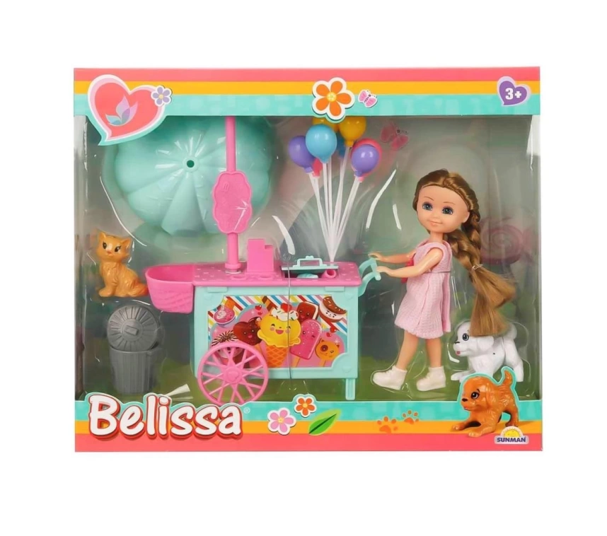 Nessiworld 2984 Belissa’nın Dondurma Arabası ve Sevimli Hayvanları -Sunman