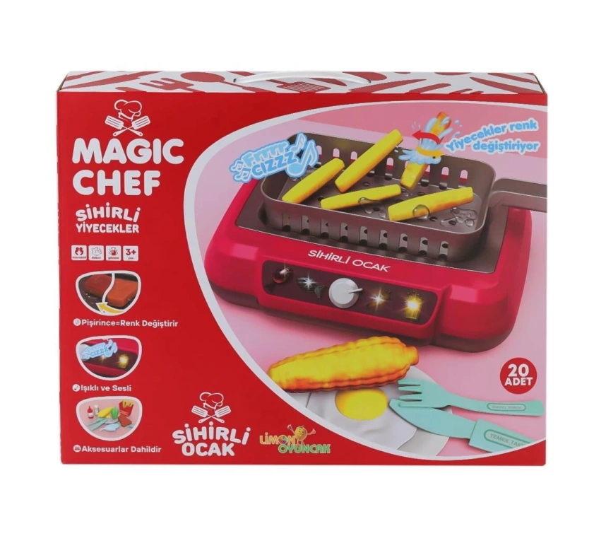 Nessiworld 2A550 Magic Chef Barbekü Ocak Seti -Limon Oyuncak