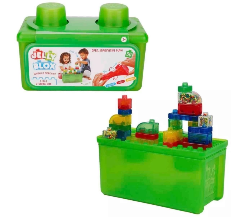 Nessiworld 2in1 Jelly Blox Saklama Kutulu Blok Seti 30 Parça