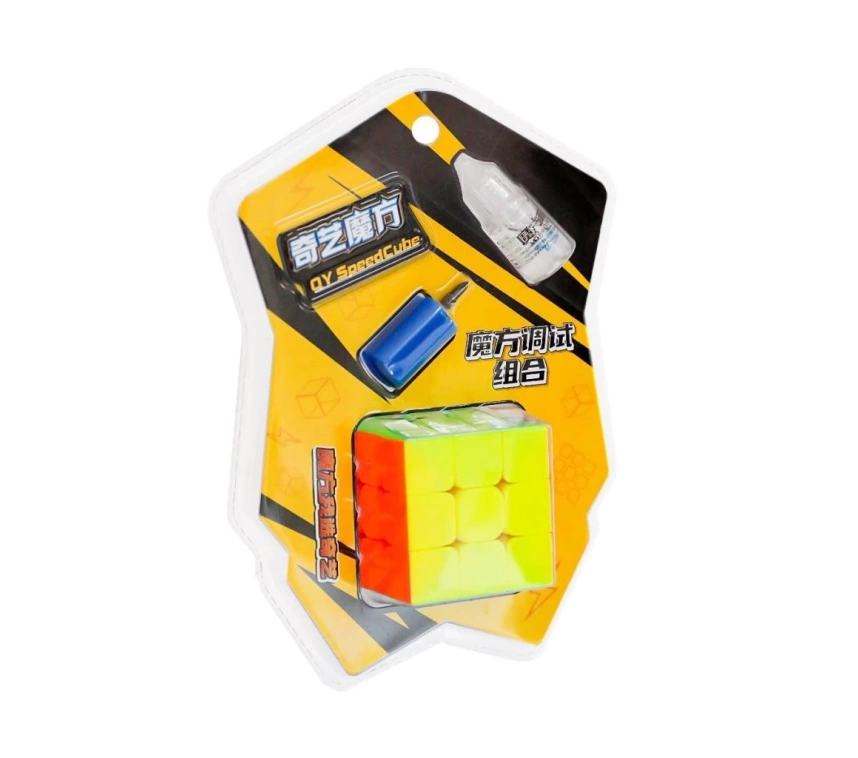 Nessiworld 31021 QY 3X3 Speed Küp Kartela Seti Yağ+Tornavida