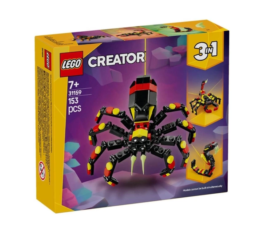 Nessiworld 31159 Lego Creator 3in1 - Şaşırtıcı Örümcek 153 parça +7 yaş