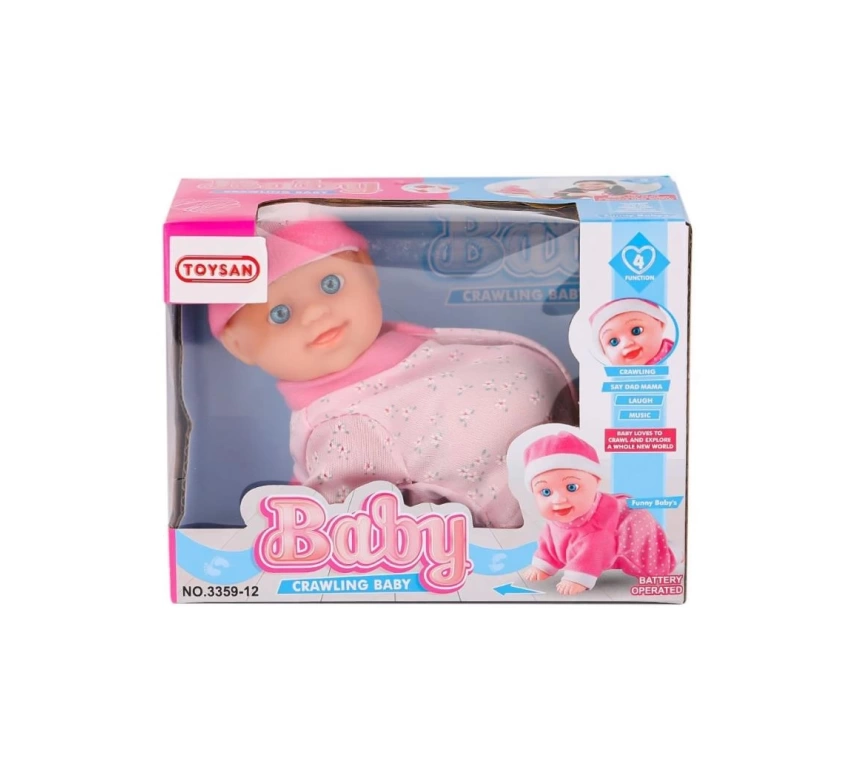 Nessiworld 3359-12 Emekleyen Sesli Bebek -Toysan Oyuncak