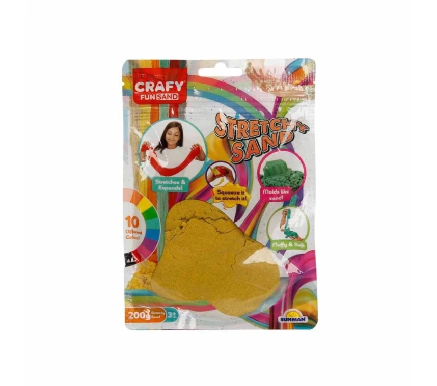 Nessiworld 3600 Crafy Streç Oyun Kumu Sarı 200 g -Sunman