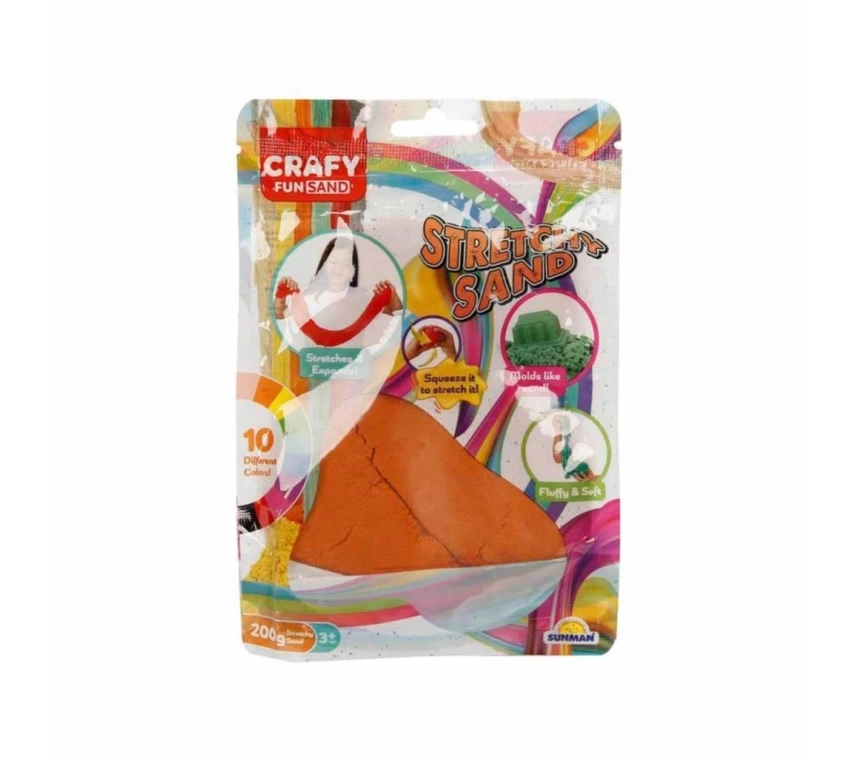 Nessiworld 3601 Crafy Streç Oyun Kumu Turuncu 200 g