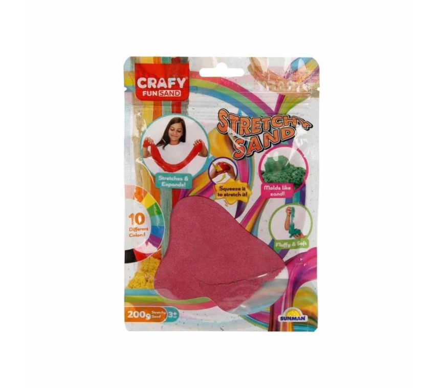 Nessiworld 3602 Crafy Streç Oyun Kumu Pembe 200 g -Sunman