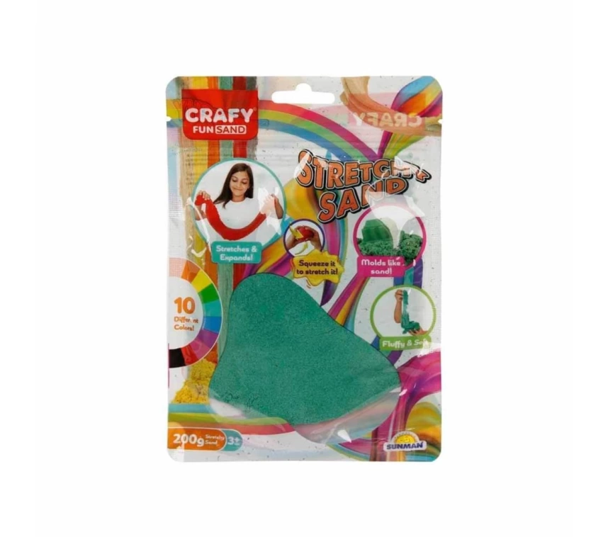 Nessiworld 3608 Crafy Streç Oyun Kumu Yeşil 200 g