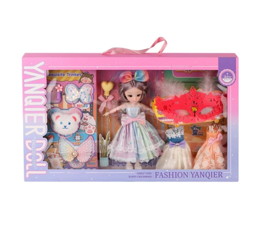 Nessiworld 3688-033A Fashion Aksesuarlı Eklemli Bebek -Karsan  Oyuncak