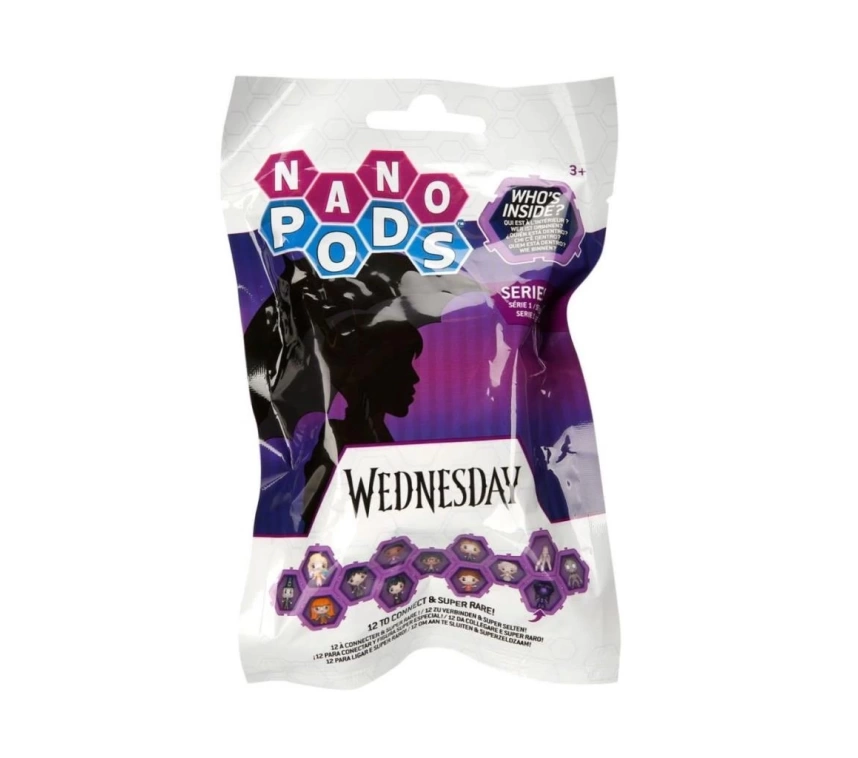 Nessiworld 402788 Wednesday Nano Kapsül Figür Sürpriz Paket -Sunman