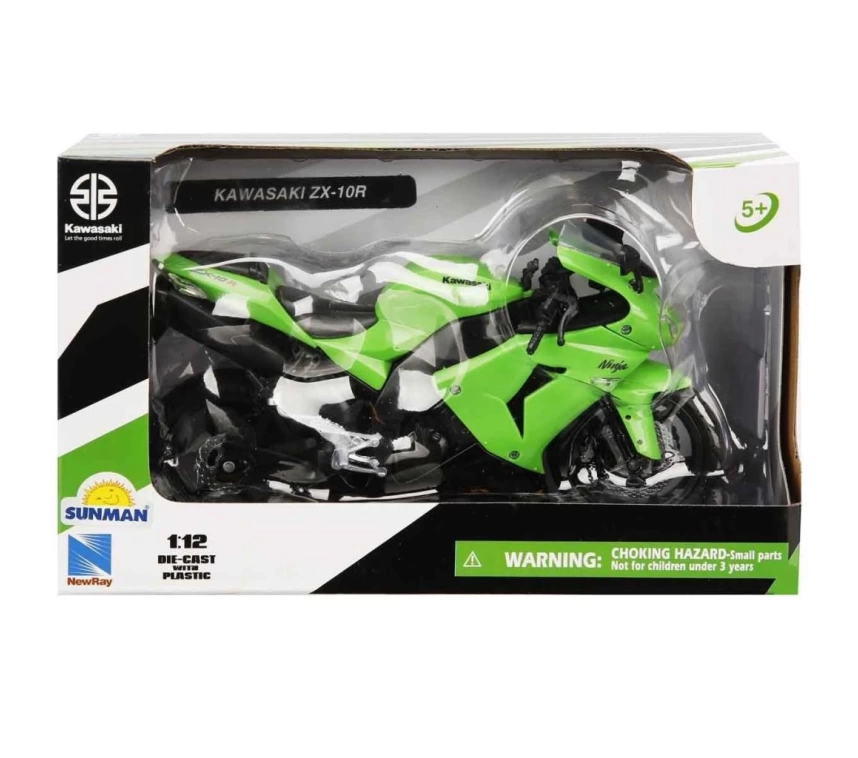Nessiworld 42447 SUN-Kawasakı  ZX-10R 2006 Yeşil 1:12