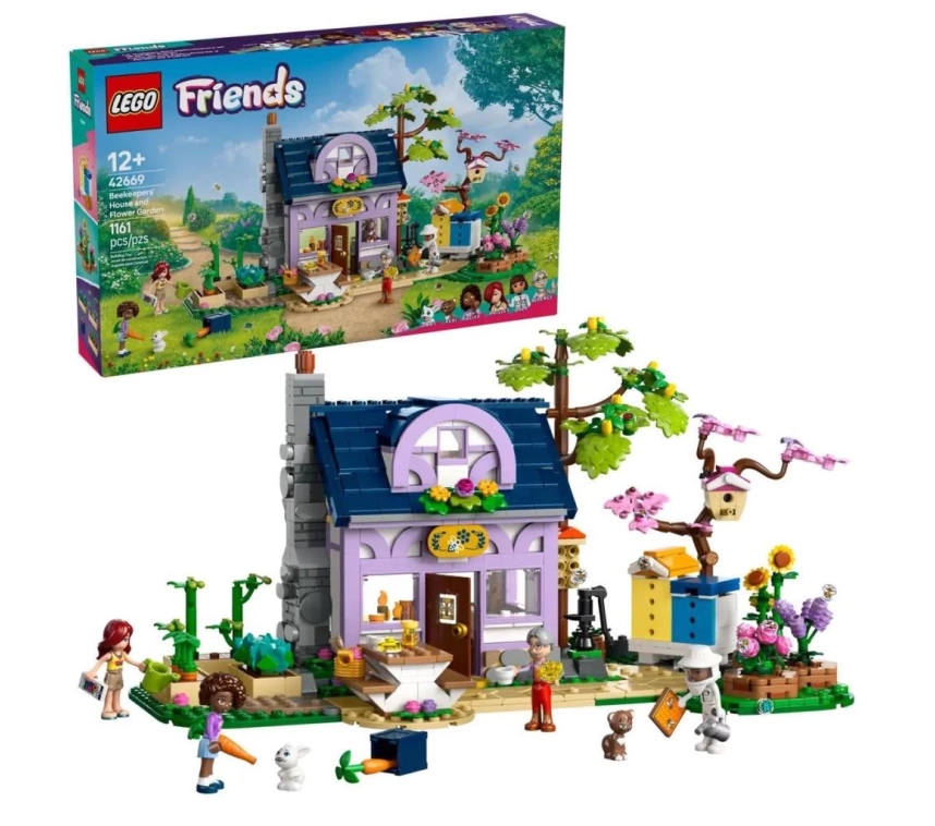 Nessiworld 42669 Lego Friends Arıcıların Evi ve Çiçek Bahçesi parça + yaş