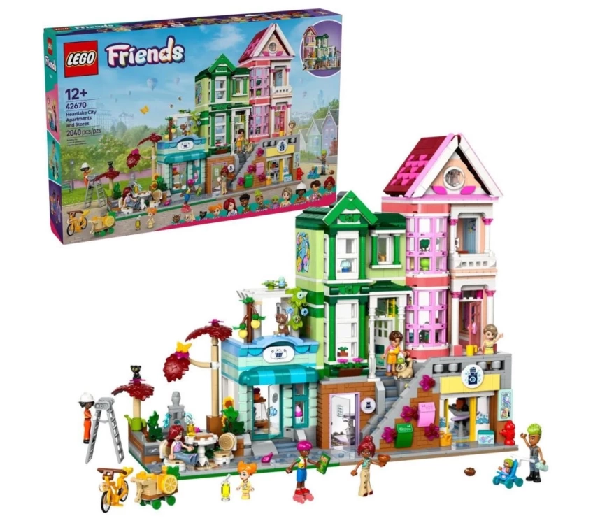 Nessiworld 42670 Lego Friends Heartlake Apartman ve Mağazalar 2040 parça +12 yaş