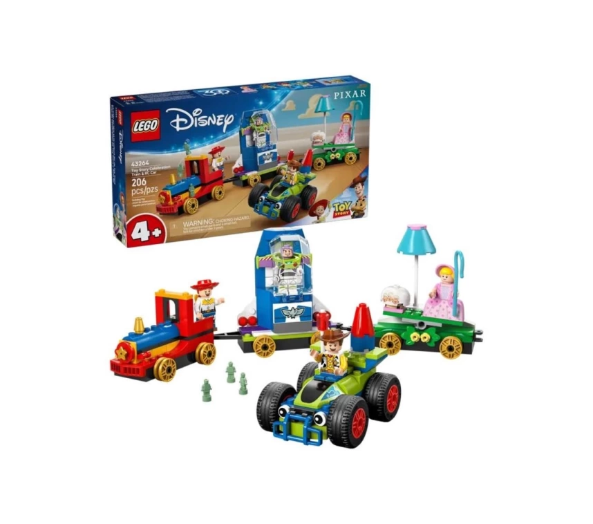 Nessiworld 43264 Lego Disney Toy Story Kutlama Treni ve RC Araba 206 parça +4 yaş