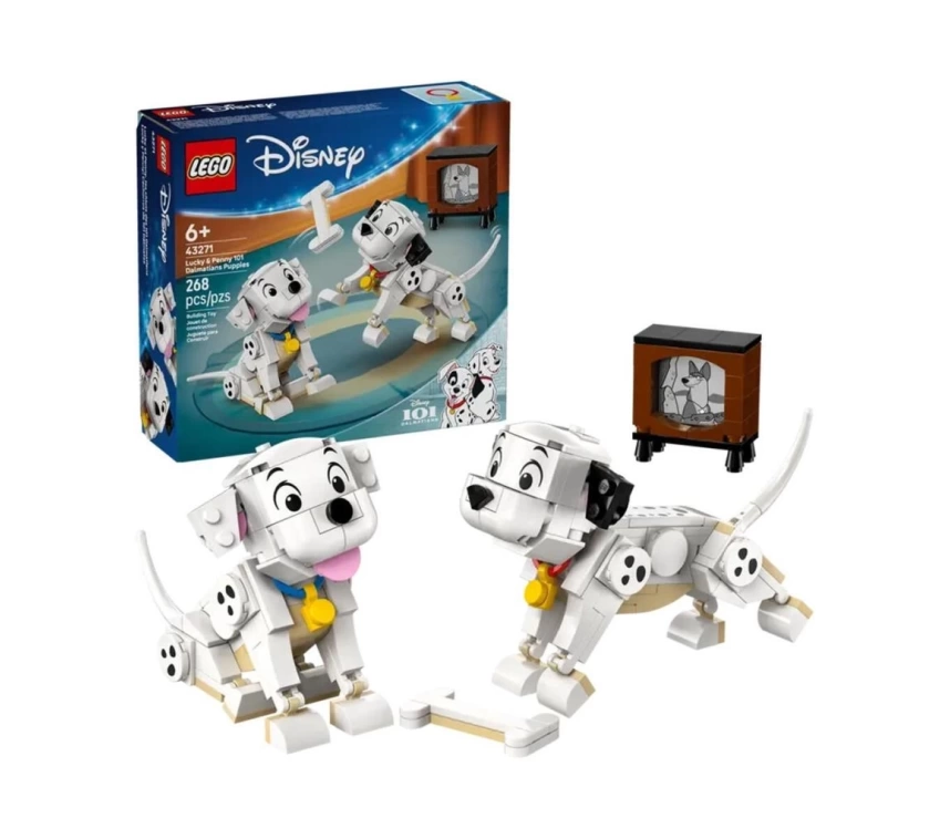 Nessiworld 43271 Lego Disney 101 Dalmaçyalı Köpek Yavruları Lucky ve Penny 268 parça +6 yaş