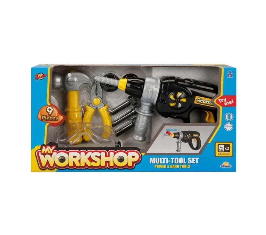 NessiWorld 4606 Zapp Toys My Workshop Matkaplı Tamir Seti 9 Parça
