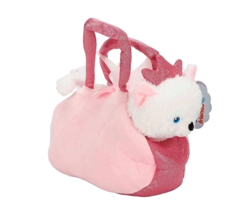 Nessiworld 4775 Peluş Kedi Köpek Taşıma Çantalı 20 cm -Sunman