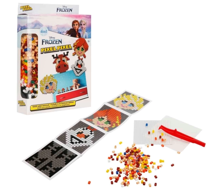 Nessiworld 4in1 Disney Frozen Pixel Pixel Boncuk Aktivite ve Oyuncak Seti