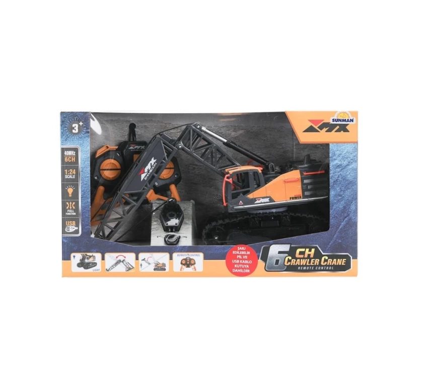 Nessiworld 5086 SUN-İş Makinesi Paletli Vinç   1:24 Buldozer