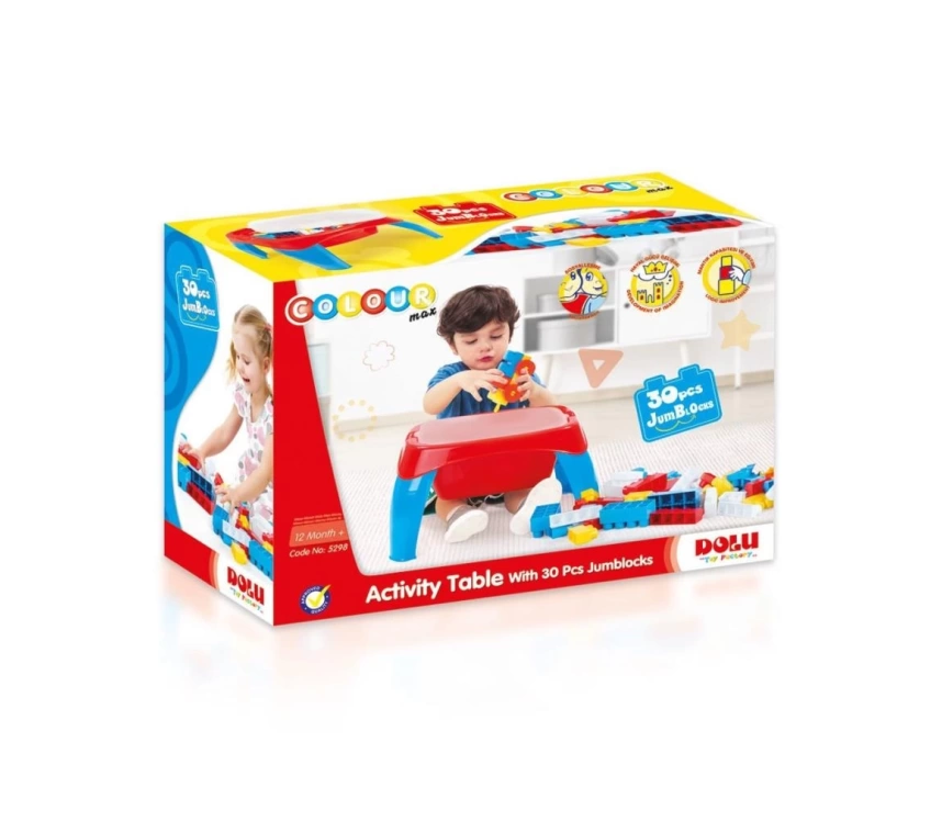 Nessiworld 5298 AKTIVITE OYUN MASASI 30PCS MEGA BLOK