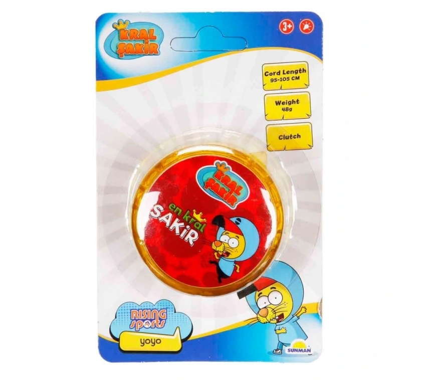 5354 NessiWorld-RST-RSP-YOYO KRAL ŞAKİR 6CM SARI IŞIKLI KRTL KRAL