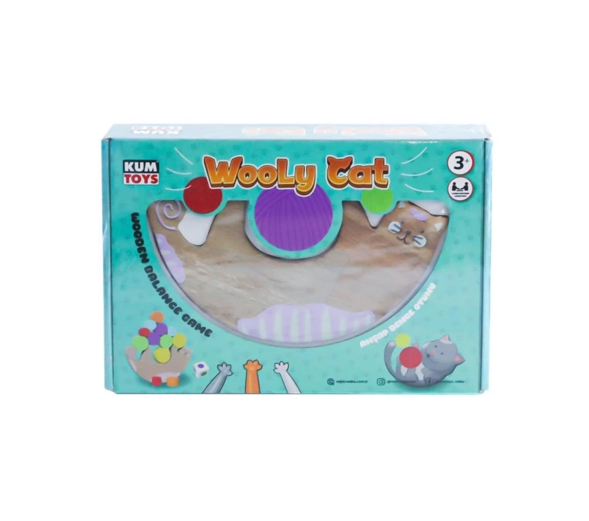 Nessiworld 5672 Wooly Cat Kedi Oyunu -Kumtoys