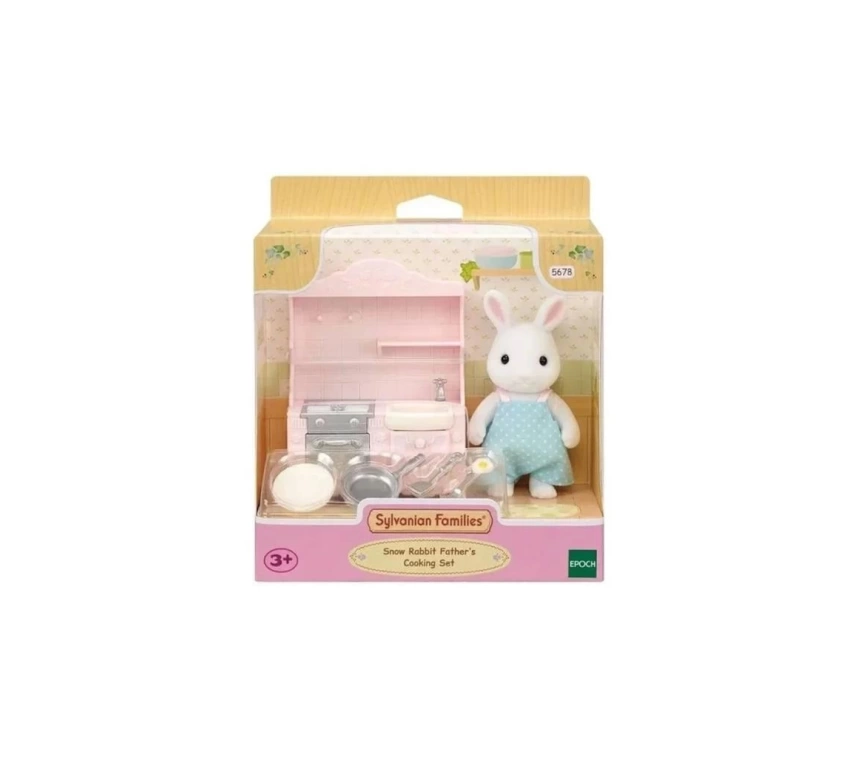 NessiWorld 5678SylvanianFamiliesKarTavşanıBabanınYemekPişirmeSeti+3yaş