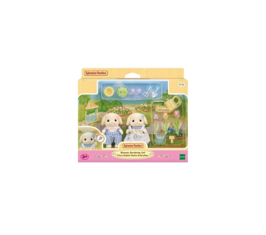 NessiWorld 5736 Sylvanian Families Flora Tavşan Kardeşler Bahçıvanlık Seti +4 yaş