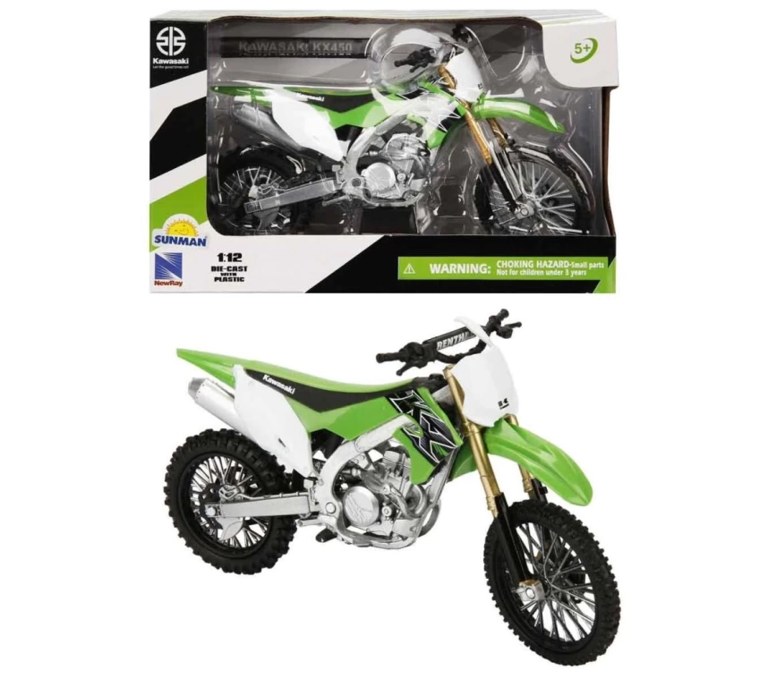 Nessiworld 57483 SUN- Kawasakı  KX450 Yeşil 1:12