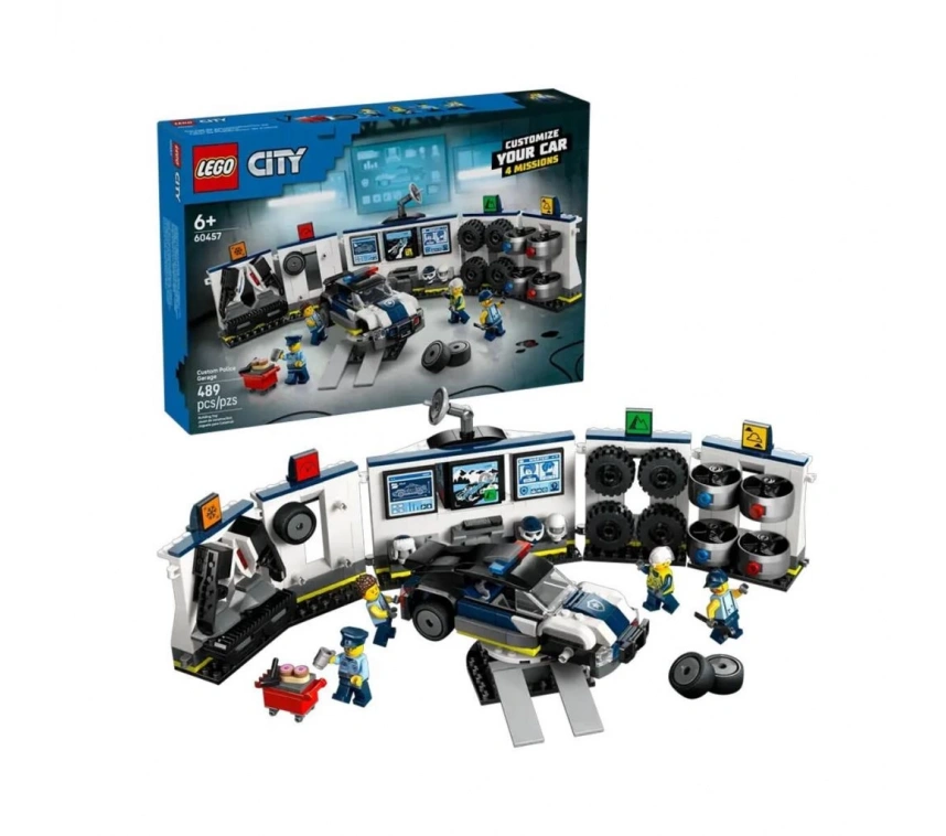 Nessiworld 60457 Lego City Özel Polis Arabası Garajı 489 parça +6 yaş