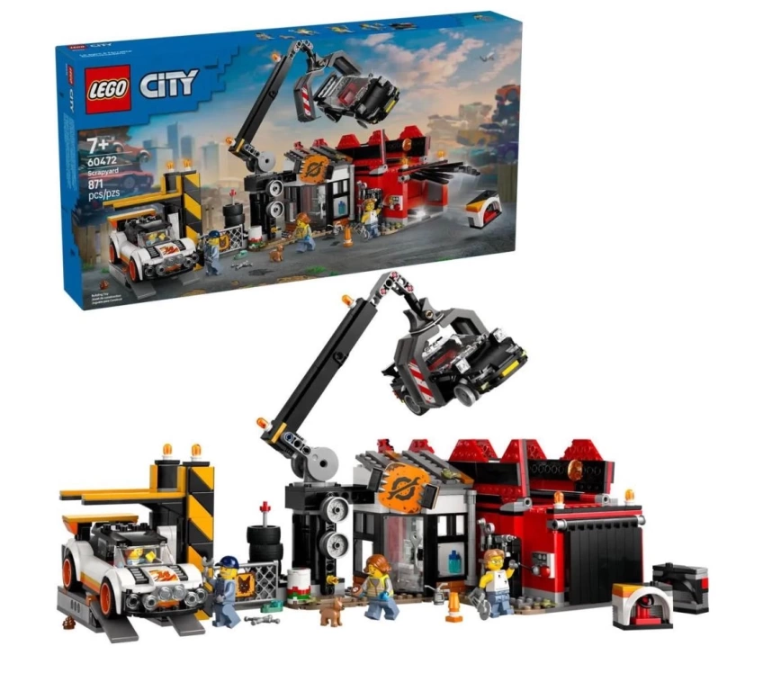 Nessiworld 60472 Lego City Hurdalık ve Arabalar 871 parça +7 yaş