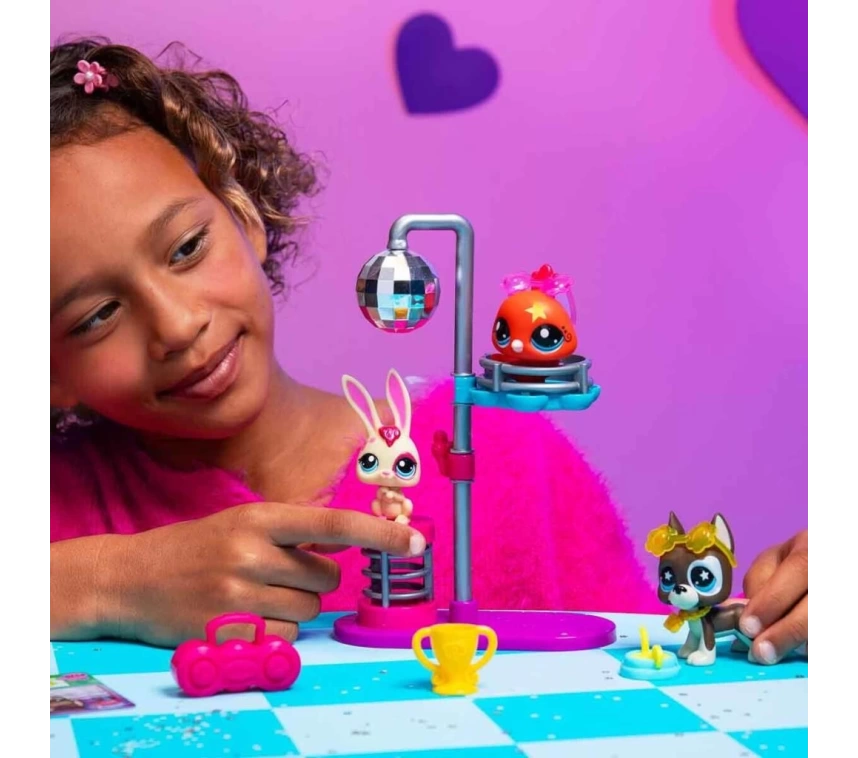 Nessiworld 6377 SUN- LİTTLEST PETSHOP MİNİŞLER  DISCO NİGHT  OYUN SETİ