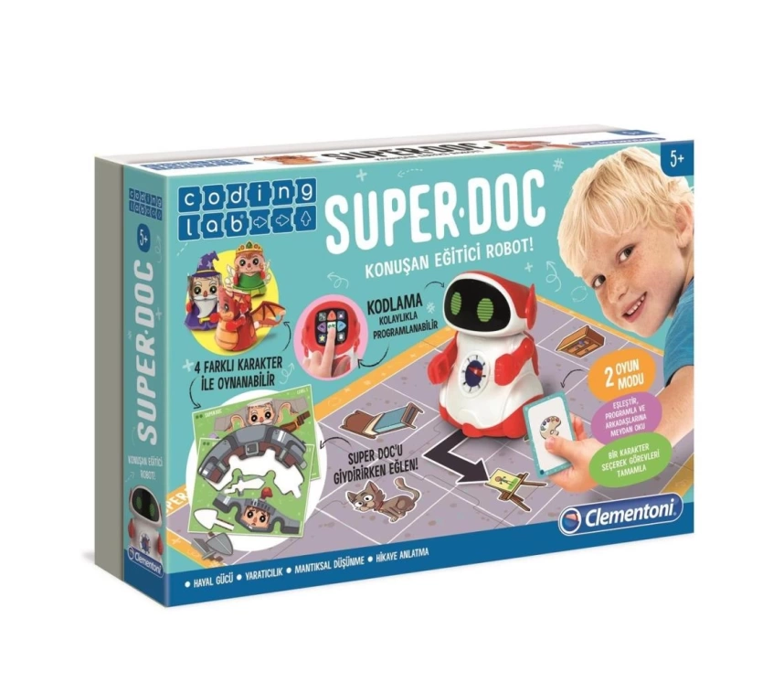 Nessiworld 64960 Super Doc - Eğitici Konuşan Robot / Kodlama-Coding Lab +5 yaş