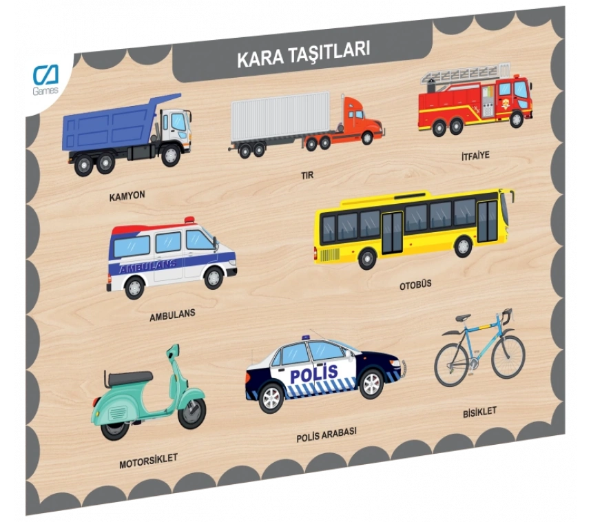Nessiworld 675 CAAHS-3200 CA GAMES AHŞAP KARA TAŞITLARI BUL-TAK